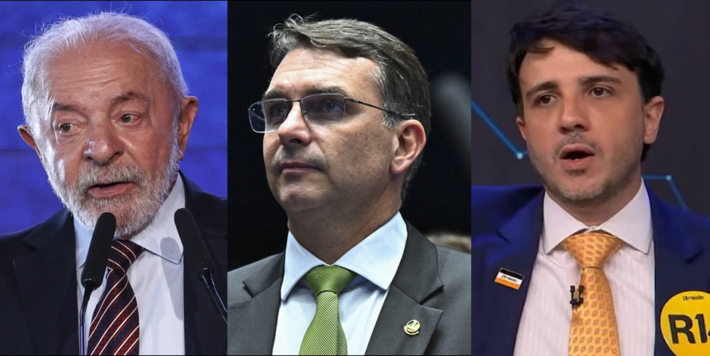 Lula tem 72,5%, Flávio Bolsonaro 21,2% e Renan Santos 1,90%